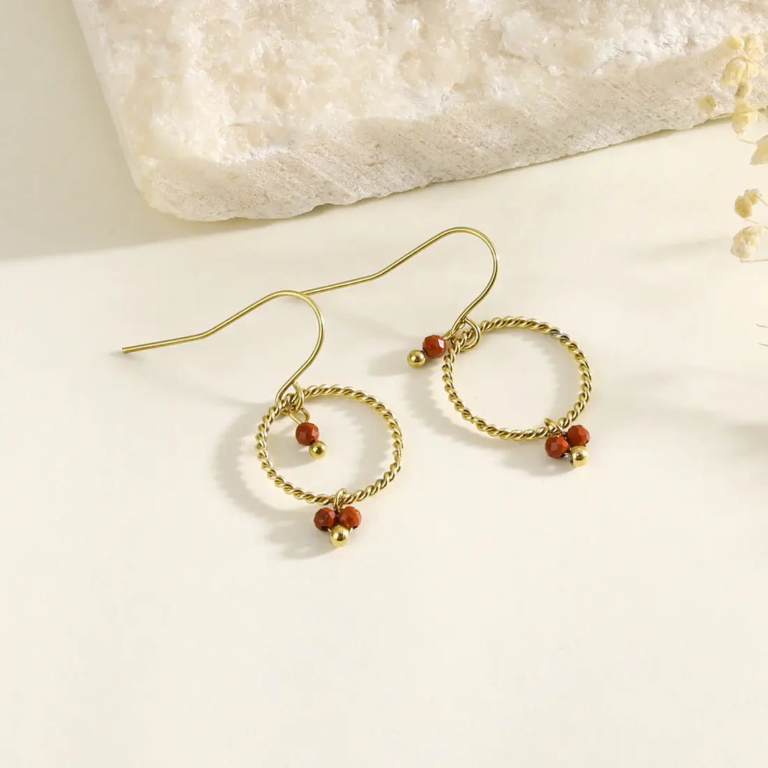 Boucles d'oreilles pierres Lina shop