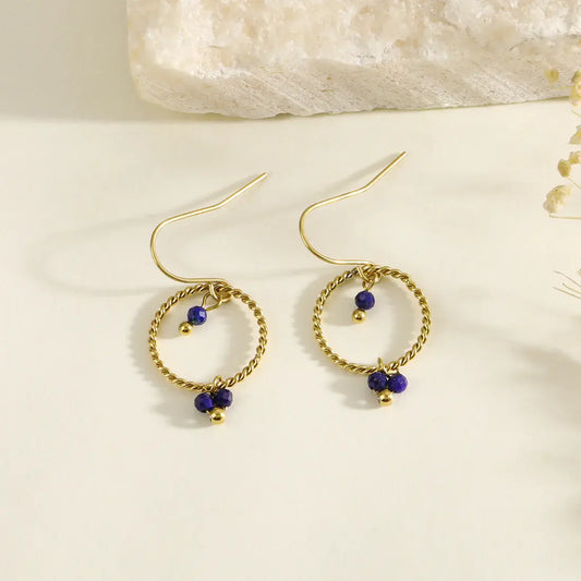 Boucles d'oreilles pierres Lina shop