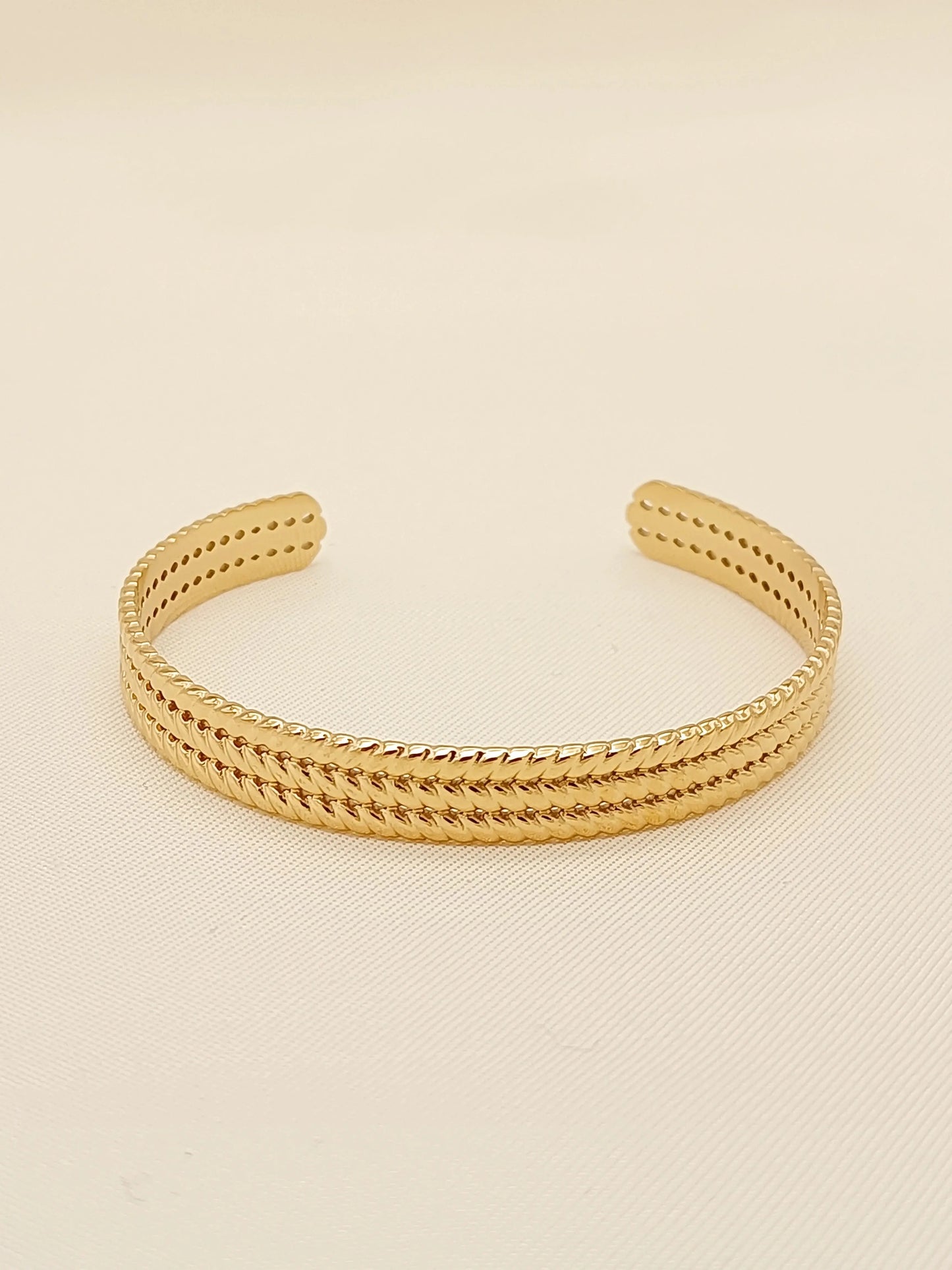 Bracelet jonc doré ajustable Lina shop
