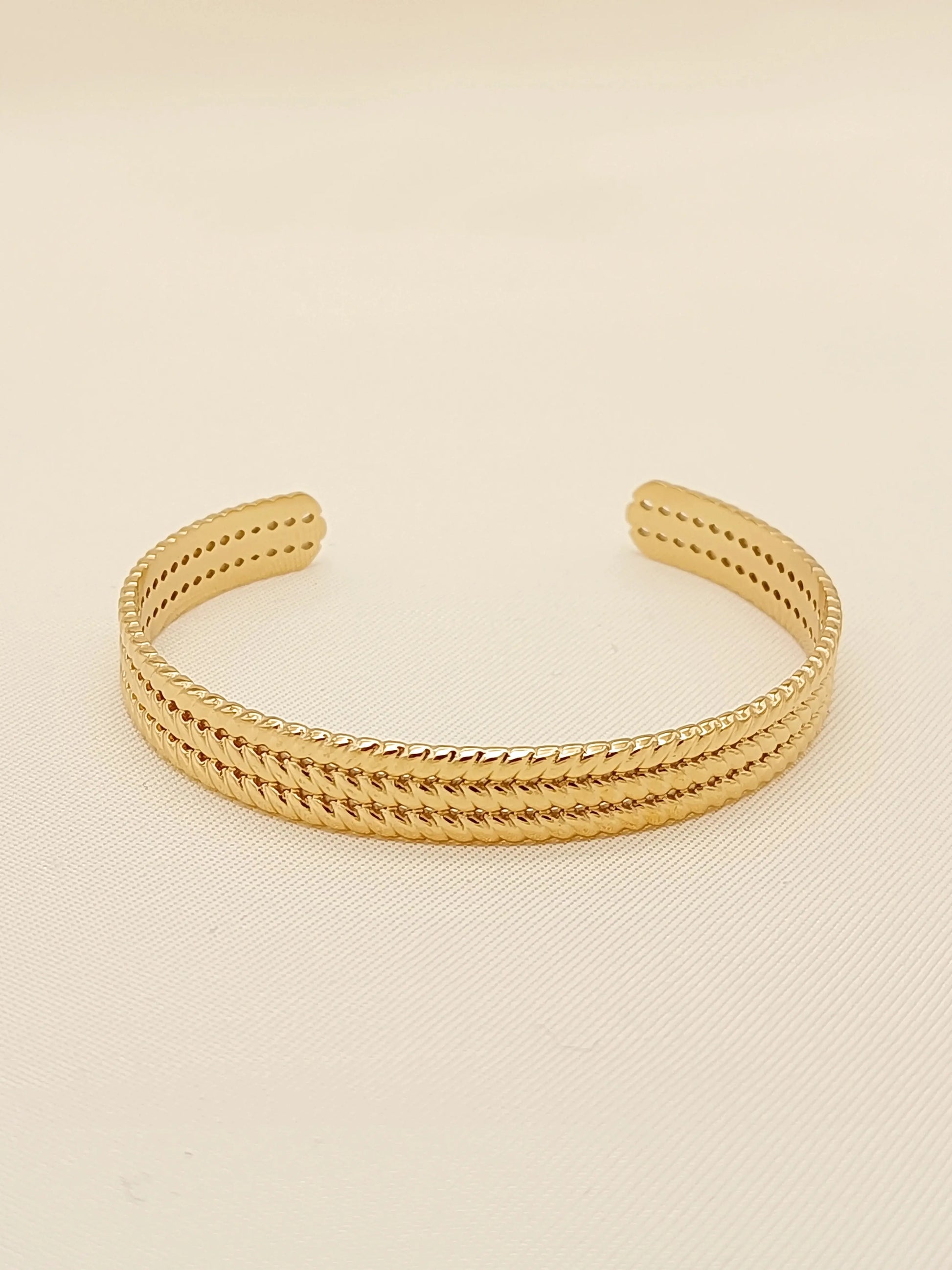 Bracelet jonc doré ajustable Lina shop