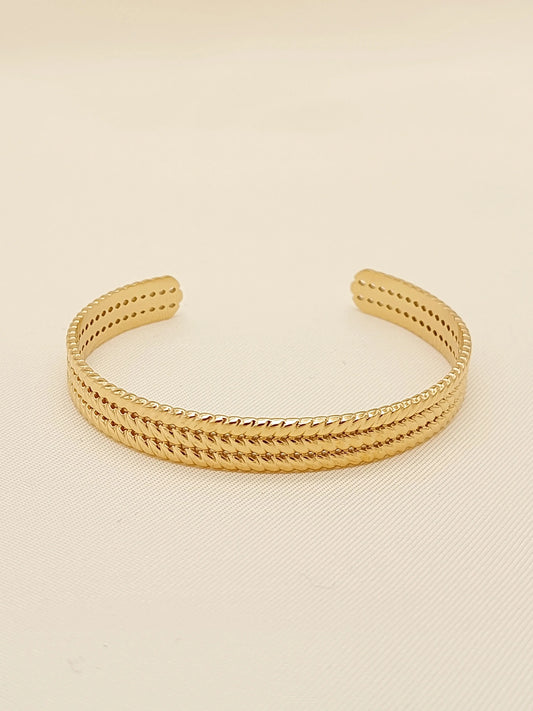 Bracelet jonc doré ajustable Lina shop