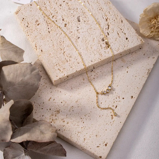 Collier chaîne strass Lina shop